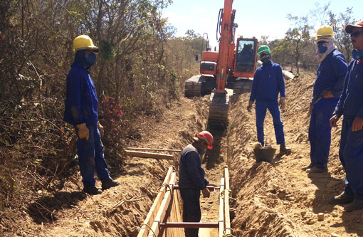Obras da segunda etapa da Adutora do Algodão seguem dentro do cronograma