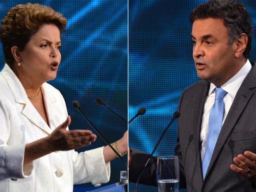 Dilma e Aécio se atacam no primeiro debate do 2º turno na TV