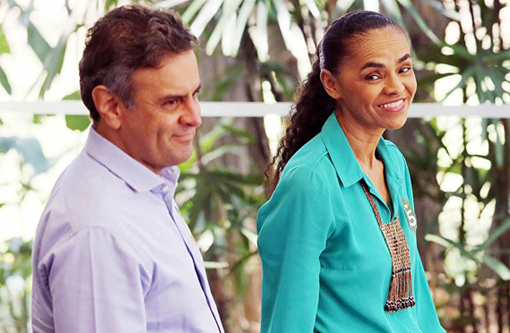 Marina Silva muda o visual para o primeiro encontro com Aécio Neves