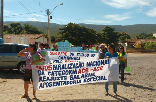 Ituaçu: agentes comunitários de saúde e endemias aderem a paralisação nacional