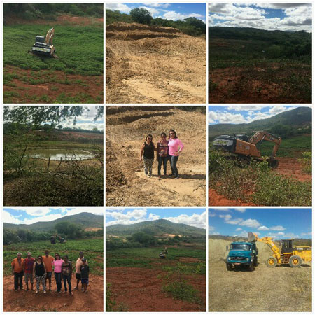 Brumado: Vereadora Ilka Abreu visita obras de limpeza de aguadas