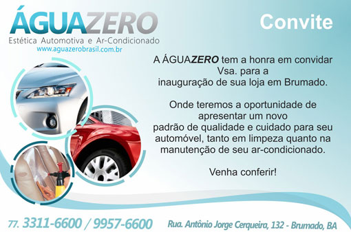 Será inaugurado em Brumado neste sábado (03) ÁguaZero