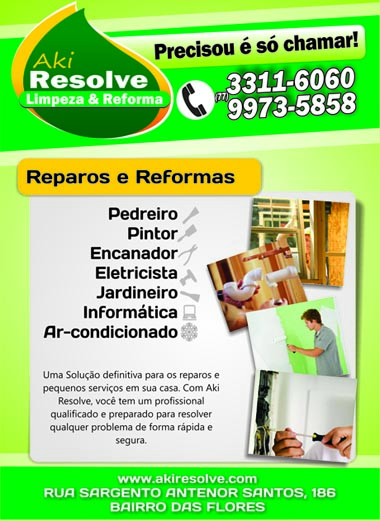 Precisando de reparos ou reformas no seu imóvel? Chame Aki Resolve