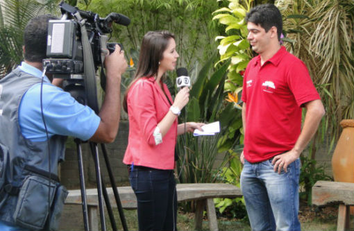 Corrida Ecológica: Alecarlos Pires foi entrevistado pela equipe da TV Sudoeste