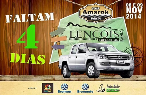 Faltam 4 dias para o 'Amarok Expedition Lençóis'