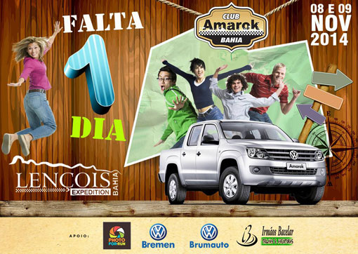 Falta 1 dia para o 'Amarok Expedition Lençóis'