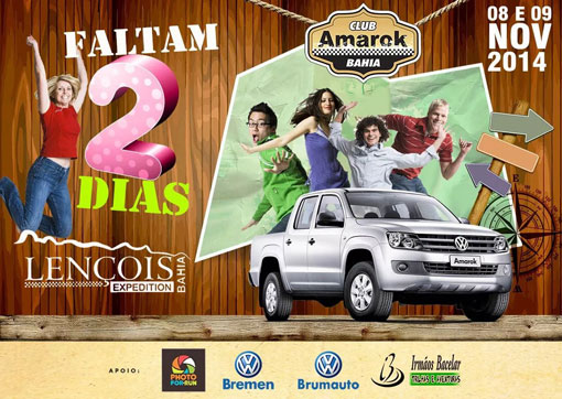 Faltam 2 dias para o 'Amarok Expedition Lençóis'