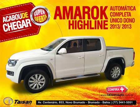 Taisan Auto: Super oferta para Amarok Highline automática completa 2013/2013