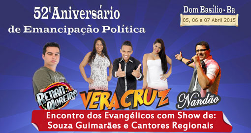 Dom Basílio: Município comemora 52 anos de emancipação política com grande festa