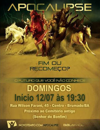 Brumado: Participe do seminário 'Revelações do Apocalipse'