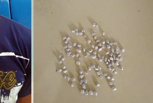 Brumado: Polícia Militar detém individuo portando 99 pedras de Crack