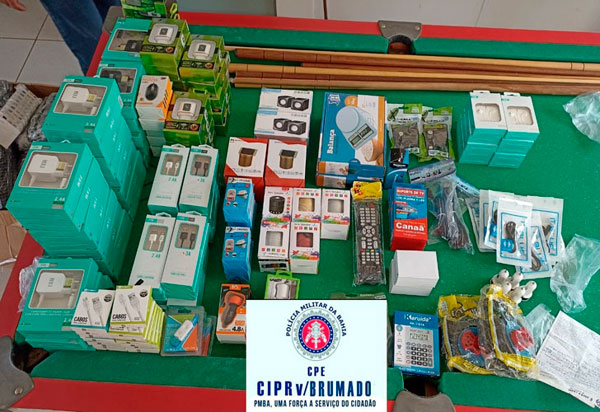 Brumado: PRE apreende produtos eletrônicos sem nota fiscal na BR-030