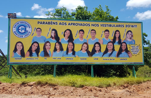 Brumado: Centro Educacional Monteiro Lobato parabeniza alunos aprovados nos vestibulares 2016