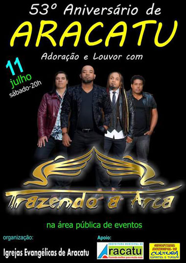 Aracatu comemora 53 anos de emancipação política com festa evangélica