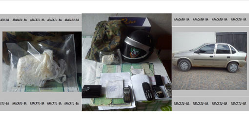 Em Operação 'Aracatu sem Drogas', policiais apreendem drogas e materiais do tráfico