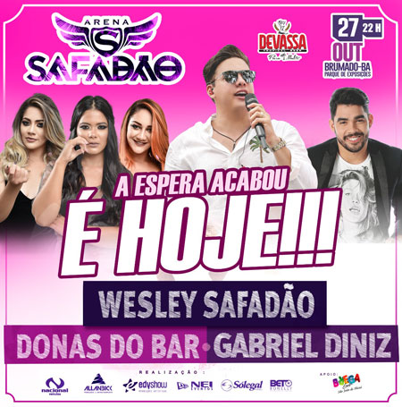 Chegou o grande dia: É hoje (27) 'Arena Safadão' em Brumado