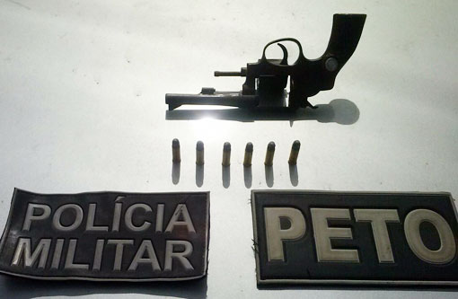 Brumado: PETO apreende arma no Bairro Malhada Branca