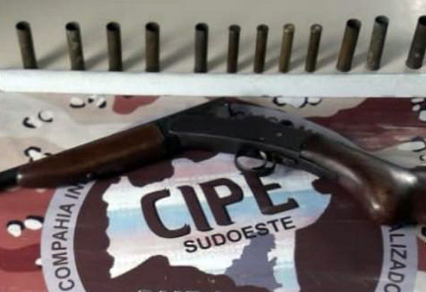 Caesg apreende armas de fogo e munições na zona rural de Licínio de Almeida