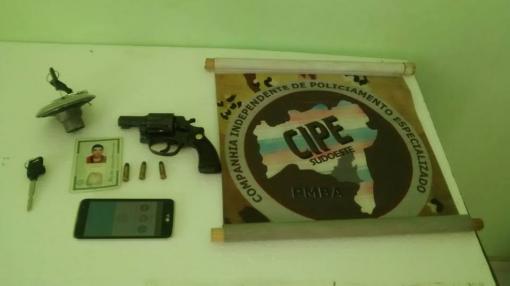 Caesg apreende arma de fogo em Palmas de Monte Alto