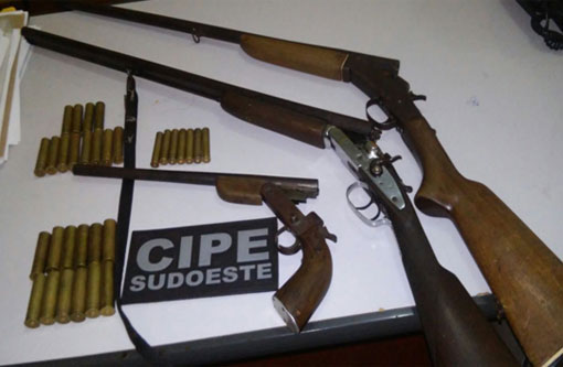 Jussiape: CAESG detém indivíduos portando armas de fogo