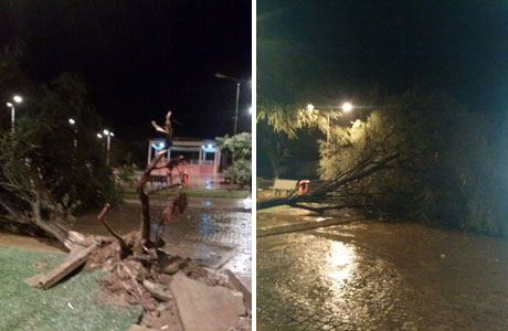Depois de um dia muito quente choveu em Brumado