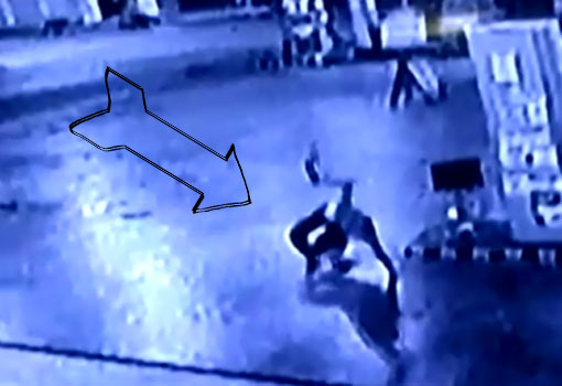 Brumado: bandido rende frentista de posto  durante assalto e chega a escorregar com arma de fogo em punho