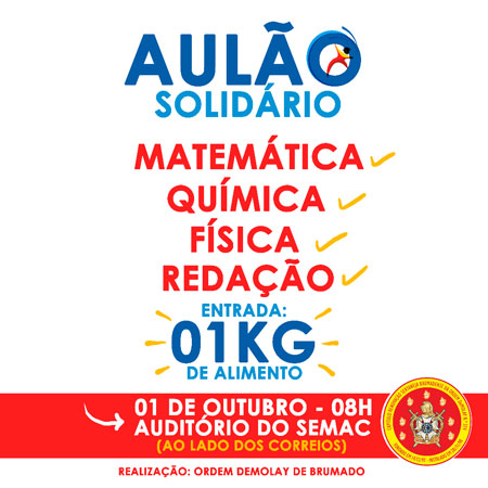 Brumado: acontece neste sábado (01), o 5º 'Aulão solidário'