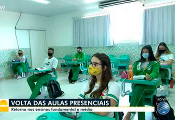 Alunos dos ensinos fundamental e médio de escolas particulares retornam às aulas presenciais em Luís Eduardo Magalhães