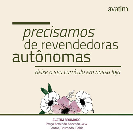 Brumado: Avatim dispõe de vagas para revendedoras