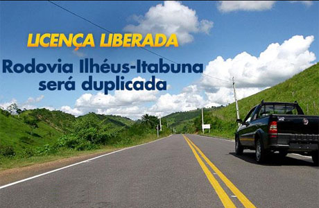 Sul da Bahia: Rodovia que liga Ilhéus-Itabuna será duplicada