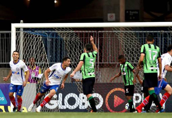 Bahia bate América-MG na Fonte Nova