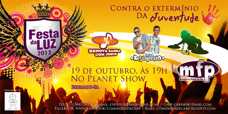 Brumado: Acontece neste sábado, 19, a Festa da Luz 2013