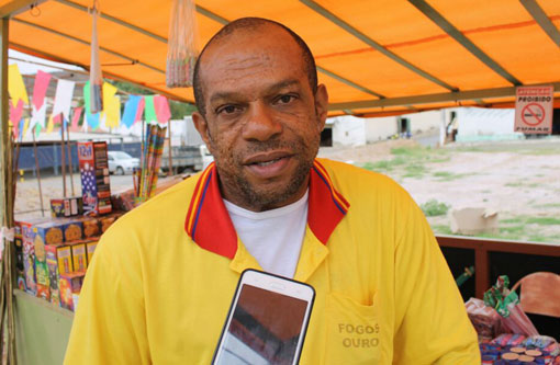 Brumado: vendedor de fogos alerta sobre a necessidade de ser haver locais adequados e com segurança para vendas de fogos de artifício