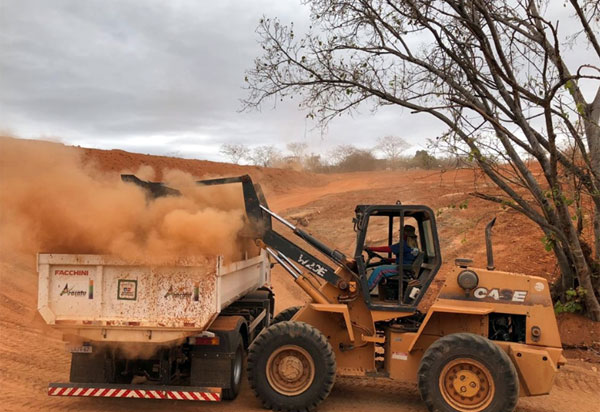 Aracatu: barragem na comunidade São Luís está em fase final de construção