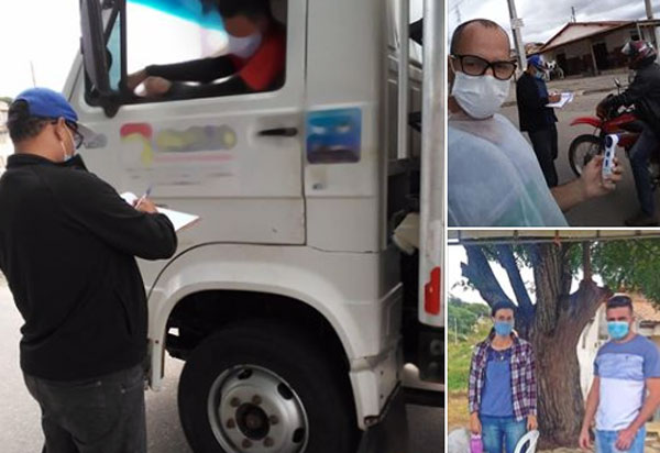 Aracatu: Prefeitura realiza barreira sanitária para conter o avanço da Covid-19