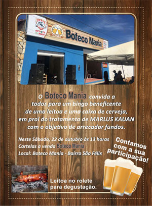 Brumado: participe do bingo beneficente em prol do tratamento de saúde de Marlus Kauan