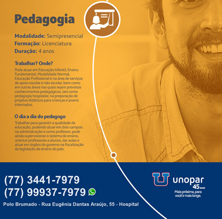 Brumado: Unopar lança promoção imperdível com bolsas de estudo para o curso de Pedagogia