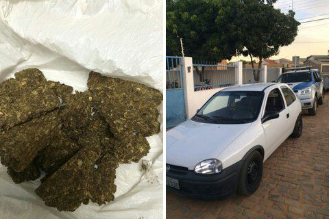 Livramento: Três brumadenses são detidos portando maconha