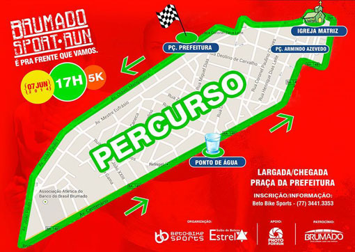 Neste sábado (07) acontece a corrida Brumado Sport Run; faça sua inscrição