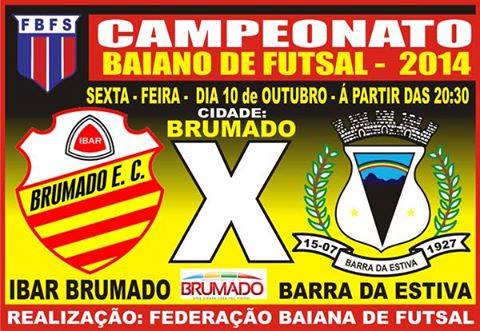 Futsal: Brumado e Barra da Estiva sem enfrentam pelo Campeonato Baiano