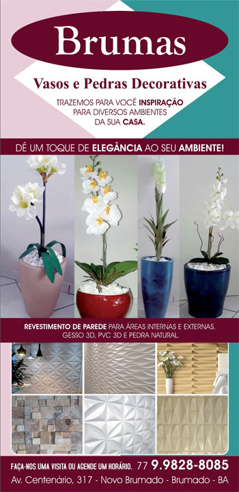 Brumas - vasos e Pedras Decorativas