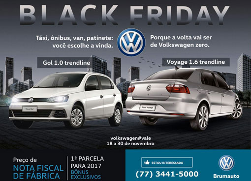Brumauto: não perca as ofertas do Black Friday