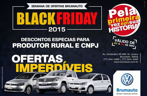 Hoje é o último dia do Black Friday na Brumauto