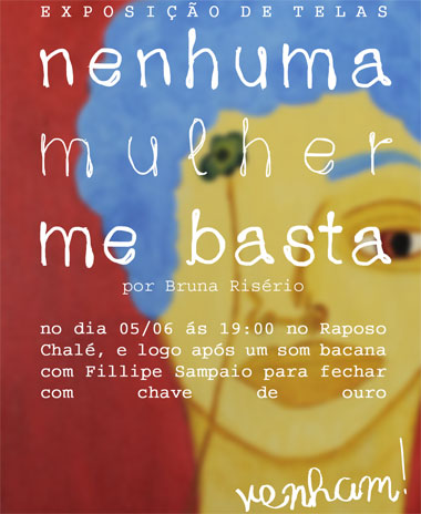 Artista brumadense exporá telas com o tema 'Nenhuma mulher me basta', em Rio de Contas
