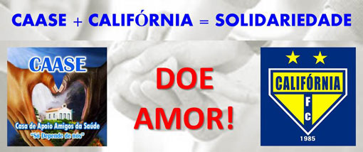Troque 2kg de alimentos por uma camisa do time Califórnia FC e ajude a CAASE 