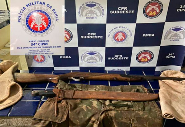 Brumado: Polícia apreende material utilizado em caça Ilegal em área de preservação ambiental