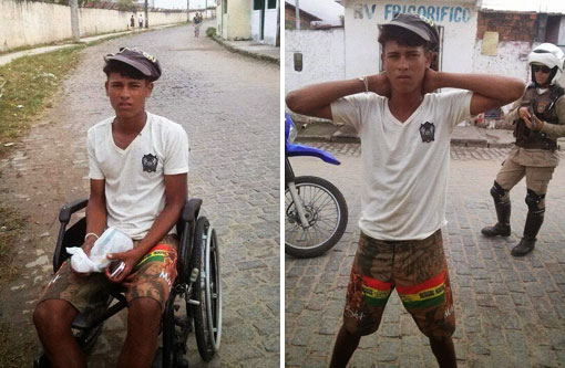 Feira de Santana: Jovem simulava ser deficiente físico e traficava drogas