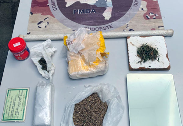 Cipe Sudoeste apreende drogas em residência no centro de Livramento