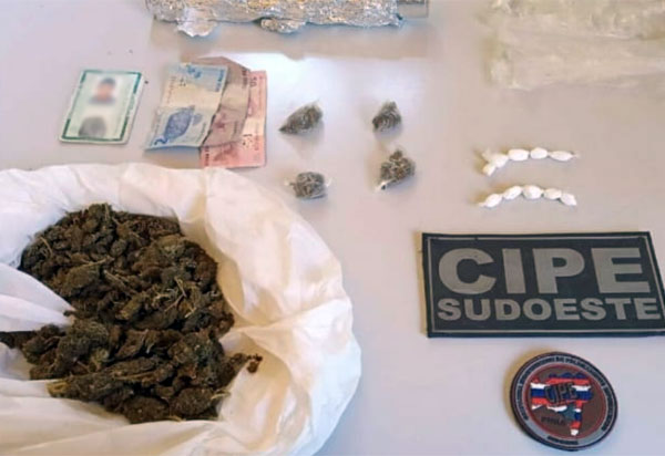 Caesg apreende material do tráfico de drogas e detém suspeitos em Caculé