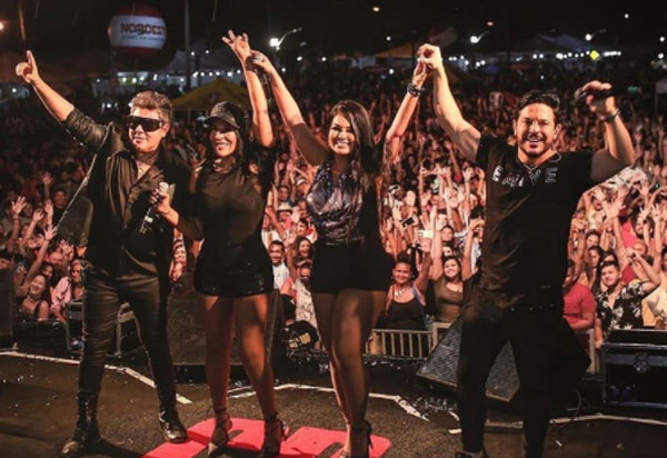 Calcinha Preta suspende agenda de shows devido a internação da vocalista Paulinha Abelha